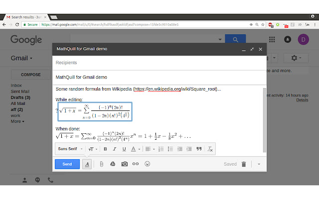 MathQuill for Gmail/Thunderbird from Chrome web store to be run with OffiDocs Chromium online MathQuill for Gmail/Thunderbird from Chrome web store to be run with OffiDocs Chromium online