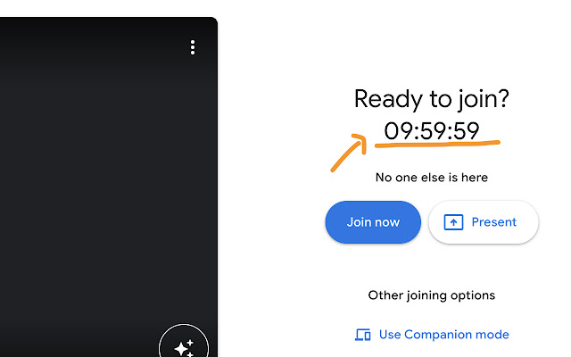 meet clock from Chrome web store to be run with OffiDocs Chromium online meet clock from Chrome web store to be run with OffiDocs Chromium online