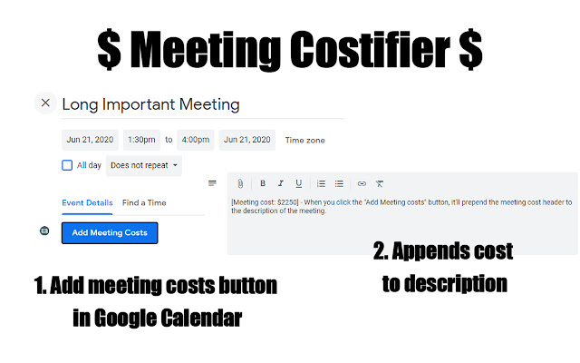 Meeting Costifier from Chrome web store to be run with OffiDocs Chromium online Meeting Costifier from Chrome web store to be run with OffiDocs Chromium online
