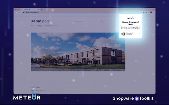 Meteor Shopware 6 Toolkit from Chrome web store to be run with OffiDocs Chromium online Meteor Shopware 6 Toolkit from Chrome web store to be run with OffiDocs Chromium online