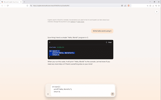 Microsoft Copilot code copy fix from Chrome web store to be run with OffiDocs Chromium online Microsoft Copilot code copy fix from Chrome web store to be run with OffiDocs Chromium online