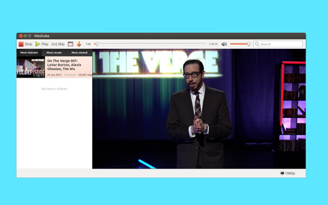 Minitube from Chrome web store to be run with OffiDocs Chromium online Minitube from Chrome web store to be run with OffiDocs Chromium online