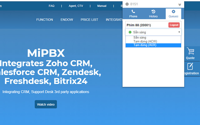 MiPBX CC AGENT from Chrome web store to be run with OffiDocs Chromium online MiPBX CC AGENT from Chrome web store to be run with OffiDocs Chromium online