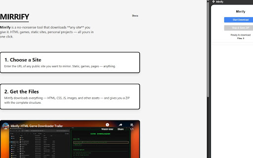 Mirrify from Chrome web store to be run with OffiDocs Chromium online Mirrify from Chrome web store to be run with OffiDocs Chromium online