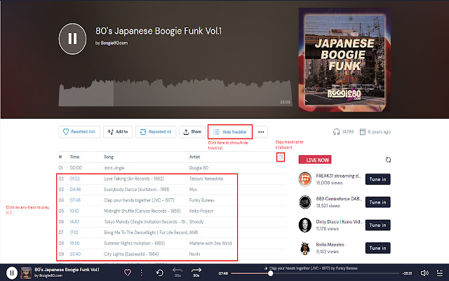Mixcloud (with) Tracklist from Chrome web store to be run with OffiDocs Chromium online Mixcloud (with) Tracklist from Chrome web store to be run with OffiDocs Chromium online