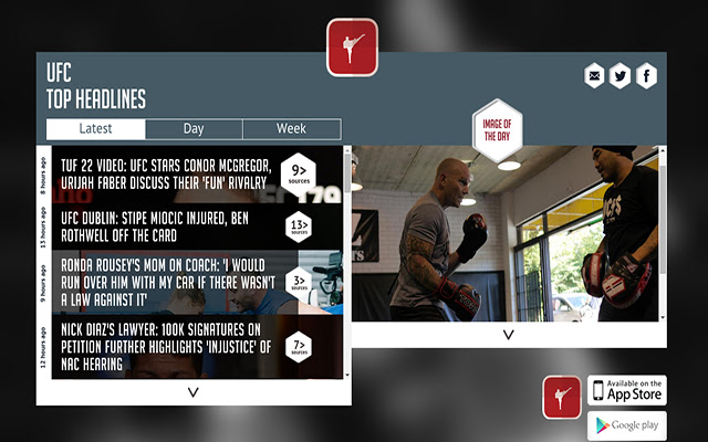 MMA News Sportfusion from Chrome web store to be run with OffiDocs Chromium online MMA News Sportfusion from Chrome web store to be run with OffiDocs Chromium online