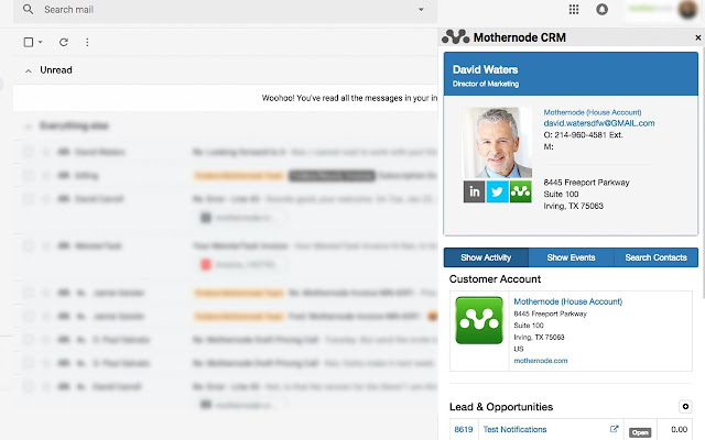 Mothernode CRM Gmail Extension from Chrome web store to be run with OffiDocs Chromium online Mothernode CRM Gmail Extension from Chrome web store to be run with OffiDocs Chromium online