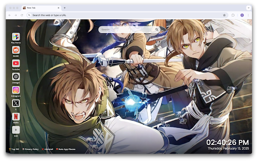 Mushoku Tensei Wallpapers New Tab Anime Extension from Chrome web store to be run with OffiDocs Chromium online Mushoku Tensei Wallpapers New Tab Anime Extension from Chrome web store to be run with OffiDocs Chromium online