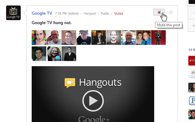 Mute Button for Google+ from Chrome web store to be run with OffiDocs Chromium online Mute Button for Google+ from Chrome web store to be run with OffiDocs Chromium online
