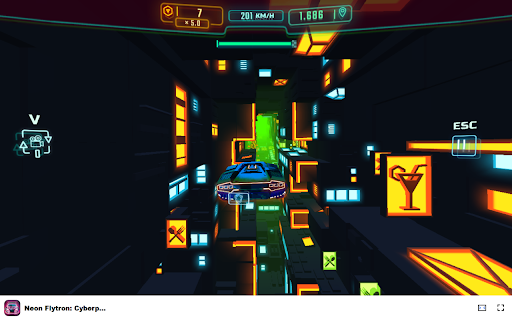 Neon Flytron: Cyberpunk Racer Race through a neon world! from Chrome web store to be run with OffiDocs Chromium online Neon Flytron: Cyberpunk Racer Race through a neon world! from Chrome web store to be run with OffiDocs Chromium online