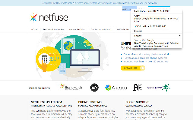 Netfuse Click to Call from Chrome web store to be run with OffiDocs Chromium online Netfuse Click to Call from Chrome web store to be run with OffiDocs Chromium online