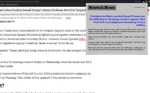 Neutral News from Chrome web store to be run with OffiDocs Chromium online Neutral News from Chrome web store to be run with OffiDocs Chromium online
