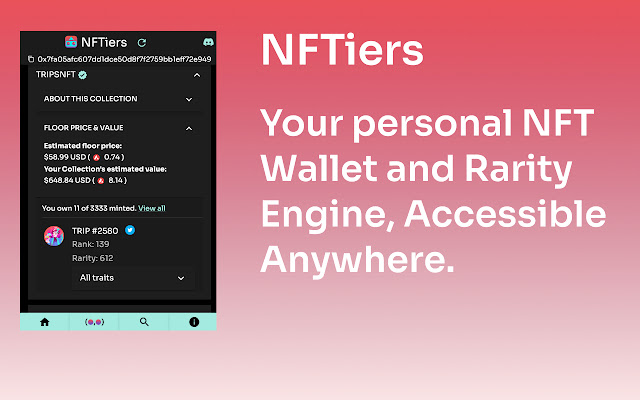 NFTier Chrome Extension from Chrome web store to be run with OffiDocs Chromium online NFTier Chrome Extension from Chrome web store to be run with OffiDocs Chromium online
