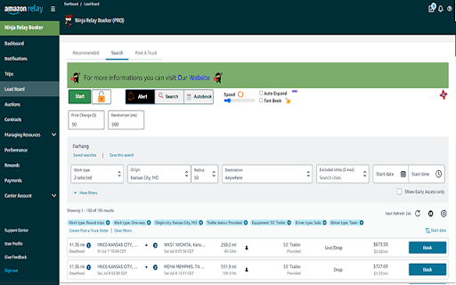 Ninja Relay Booker (PRO) from Chrome web store to be run with OffiDocs Chromium online Ninja Relay Booker (PRO) from Chrome web store to be run with OffiDocs Chromium online