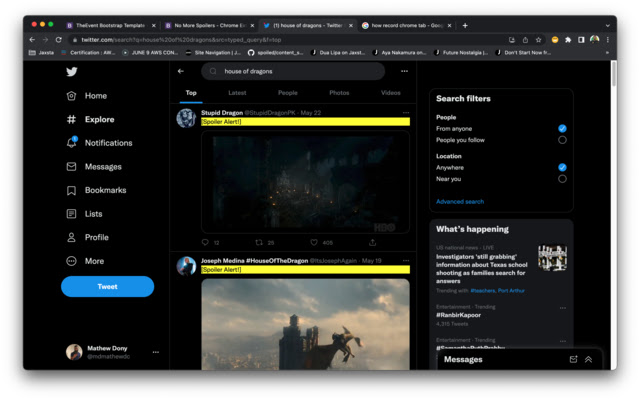 No More Spoilers from Chrome web store to be run with OffiDocs Chromium online No More Spoilers from Chrome web store to be run with OffiDocs Chromium online
