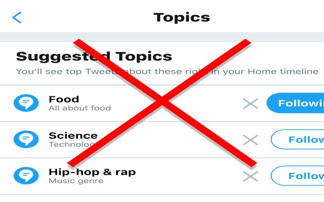 No More Twitter Topics from Chrome web store to be run with OffiDocs Chromium online No More Twitter Topics from Chrome web store to be run with OffiDocs Chromium online