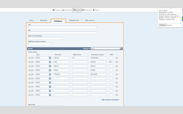 NoodleBib Author Name Filler from Chrome web store to be run with OffiDocs Chromium online NoodleBib Author Name Filler from Chrome web store to be run with OffiDocs Chromium online