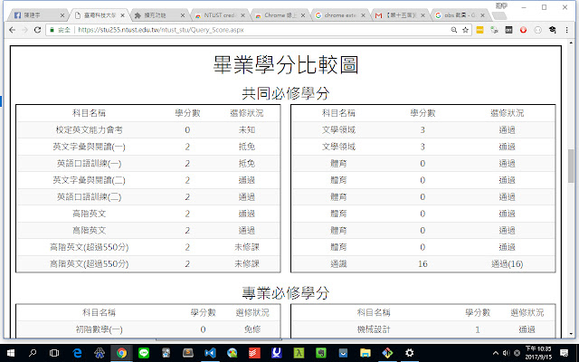 NTUST credit counter from Chrome web store to be run with OffiDocs Chromium online NTUST credit counter from Chrome web store to be run with OffiDocs Chromium online