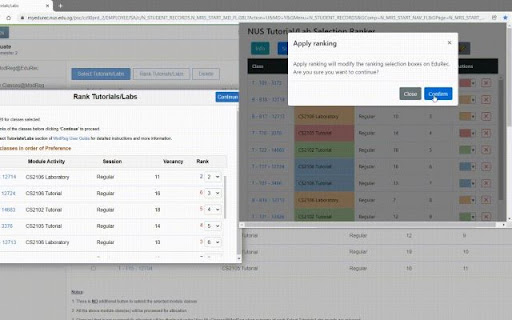 NUS EduRec Tutorial Ranker from Chrome web store to be run with OffiDocs Chromium online NUS EduRec Tutorial Ranker from Chrome web store to be run with OffiDocs Chromium online