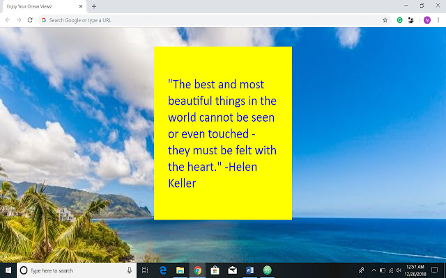 Ocean Views from Chrome web store to be run with OffiDocs Chromium online Ocean Views from Chrome web store to be run with OffiDocs Chromium online