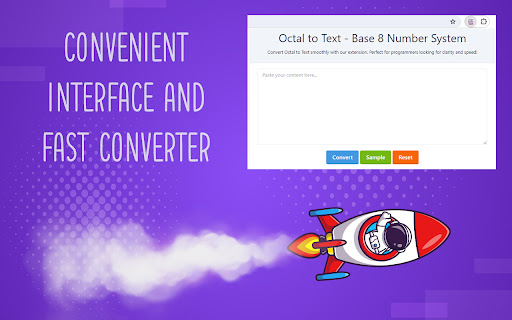 Octal to Text Base 8 Number System from Chrome web store to be run with OffiDocs Chromium online Octal to Text Base 8 Number System from Chrome web store to be run with OffiDocs Chromium online