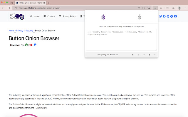 Onion Browser Button from Chrome web store to be run with OffiDocs Chromium online Onion Browser Button from Chrome web store to be run with OffiDocs Chromium online