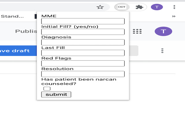 Opioid Documentation Tool from Chrome web store to be run with OffiDocs Chromium online Opioid Documentation Tool from Chrome web store to be run with OffiDocs Chromium online