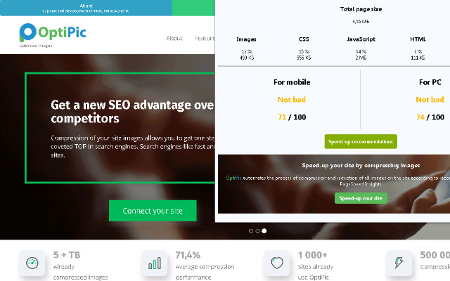 Page Speed checker by OptiPic.io from Chrome web store to be run with OffiDocs Chromium online Page Speed checker by OptiPic.io from Chrome web store to be run with OffiDocs Chromium online