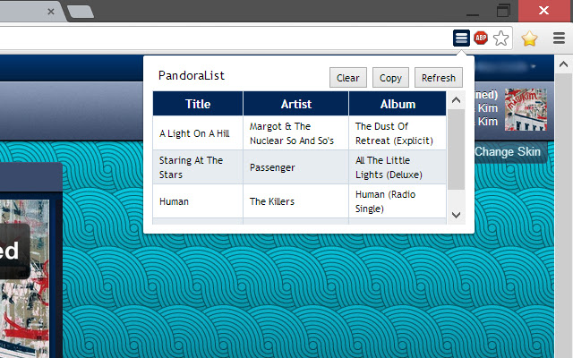 PandoraList from Chrome web store to be run with OffiDocs Chromium online PandoraList from Chrome web store to be run with OffiDocs Chromium online