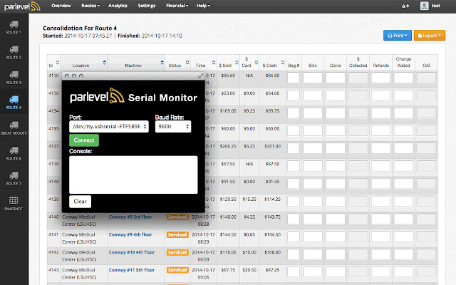 ParLevel Serial Monitor from Chrome web store to be run with OffiDocs Chromium online ParLevel Serial Monitor from Chrome web store to be run with OffiDocs Chromium online