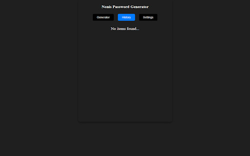 Password Generator Nonis from Chrome web store to be run with OffiDocs Chromium online Password Generator Nonis from Chrome web store to be run with OffiDocs Chromium online