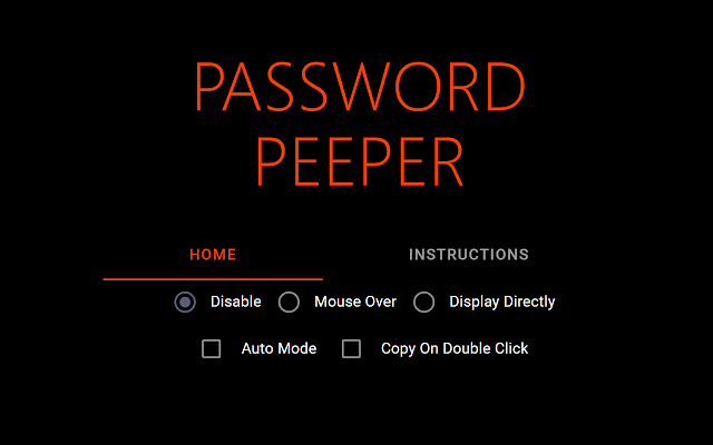 Password Peeper from Chrome web store to be run with OffiDocs Chromium online Password Peeper from Chrome web store to be run with OffiDocs Chromium online