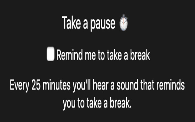 Pauses reminder from Chrome web store to be run with OffiDocs Chromium online Pauses reminder from Chrome web store to be run with OffiDocs Chromium online