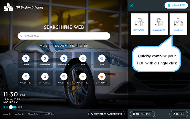 PDF Combine Extension from Chrome web store to be run with OffiDocs Chromium online PDF Combine Extension from Chrome web store to be run with OffiDocs Chromium online