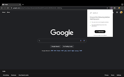 peek.ai for Chrome from Chrome web store to be run with OffiDocs Chromium online peek.ai for Chrome from Chrome web store to be run with OffiDocs Chromium online