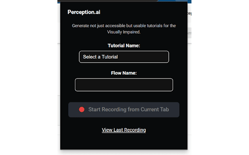 Perception.ai Tutorial Recorder from Chrome web store to be run with OffiDocs Chromium online Perception.ai Tutorial Recorder from Chrome web store to be run with OffiDocs Chromium online