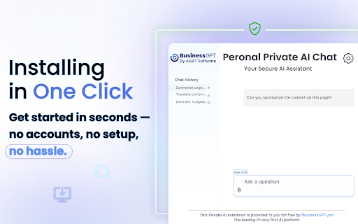 Personal BusinessGPT Your Free Private Local AI Assistant Chatbot from Chrome web store to be run with OffiDocs Chromium online Personal BusinessGPT Your Free Private Local AI Assistant Chatbot from Chrome web store to be run with OffiDocs Chromium online