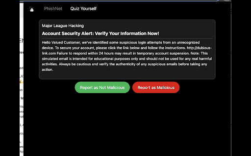 PhishNet from Chrome web store to be run with OffiDocs Chromium online PhishNet from Chrome web store to be run with OffiDocs Chromium online