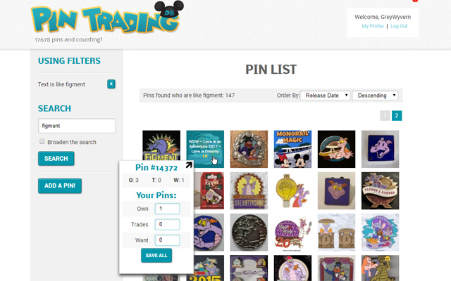 Pin Trading Database Enhancement from Chrome web store to be run with OffiDocs Chromium online Pin Trading Database Enhancement from Chrome web store to be run with OffiDocs Chromium online