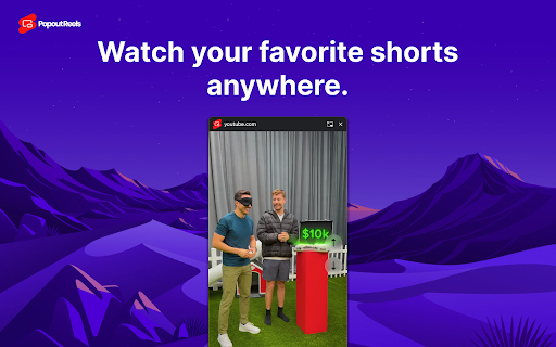 Popout Shorts from Chrome web store to be run with OffiDocs Chromium online Popout Shorts from Chrome web store to be run with OffiDocs Chromium online