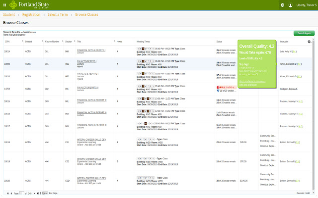 Portland State RateMyProfessors from Chrome web store to be run with OffiDocs Chromium online Portland State RateMyProfessors from Chrome web store to be run with OffiDocs Chromium online