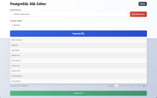PostgreSQL SQL Editor from Chrome web store to be run with OffiDocs Chromium online PostgreSQL SQL Editor from Chrome web store to be run with OffiDocs Chromium online