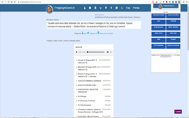 Prega Ogni Giorno from Chrome web store to be run with OffiDocs Chromium online Prega Ogni Giorno from Chrome web store to be run with OffiDocs Chromium online