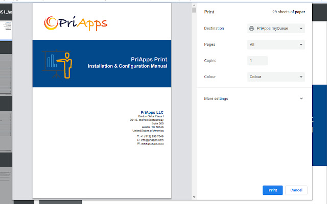 PriApps Print Extension from Chrome web store to be run with OffiDocs Chromium online PriApps Print Extension from Chrome web store to be run with OffiDocs Chromium online