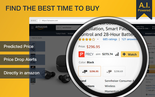 Pricy Amazon Price Watch from Chrome web store to be run with OffiDocs Chromium online Pricy Amazon Price Watch from Chrome web store to be run with OffiDocs Chromium online