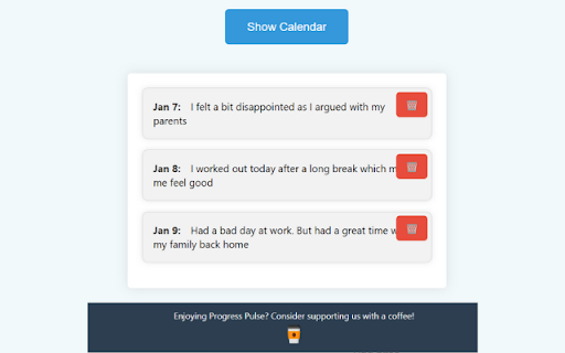 Progress Pulse from Chrome web store to be run with OffiDocs Chromium online Progress Pulse from Chrome web store to be run with OffiDocs Chromium online