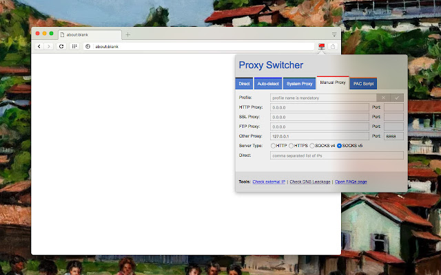 Proxy Switcher and Manager from Chrome web store to be run with OffiDocs Chromium online Proxy Switcher and Manager from Chrome web store to be run with OffiDocs Chromium online