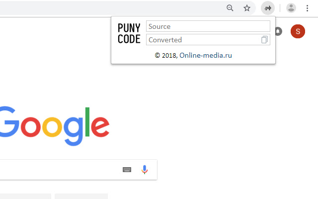 PunyCode Converter from Chrome web store to be run with OffiDocs Chromium online PunyCode Converter from Chrome web store to be run with OffiDocs Chromium online