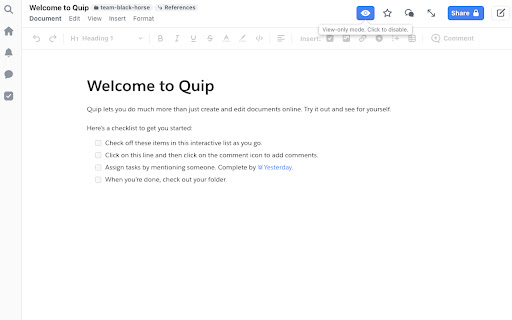 Quip View Only Mode from Chrome web store to be run with OffiDocs Chromium online Quip View Only Mode from Chrome web store to be run with OffiDocs Chromium online