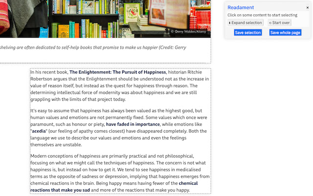 Readament from Chrome web store to be run with OffiDocs Chromium online Readament from Chrome web store to be run with OffiDocs Chromium online